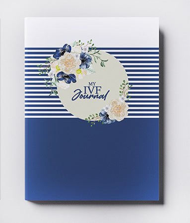 Blue Floral IVF Journal